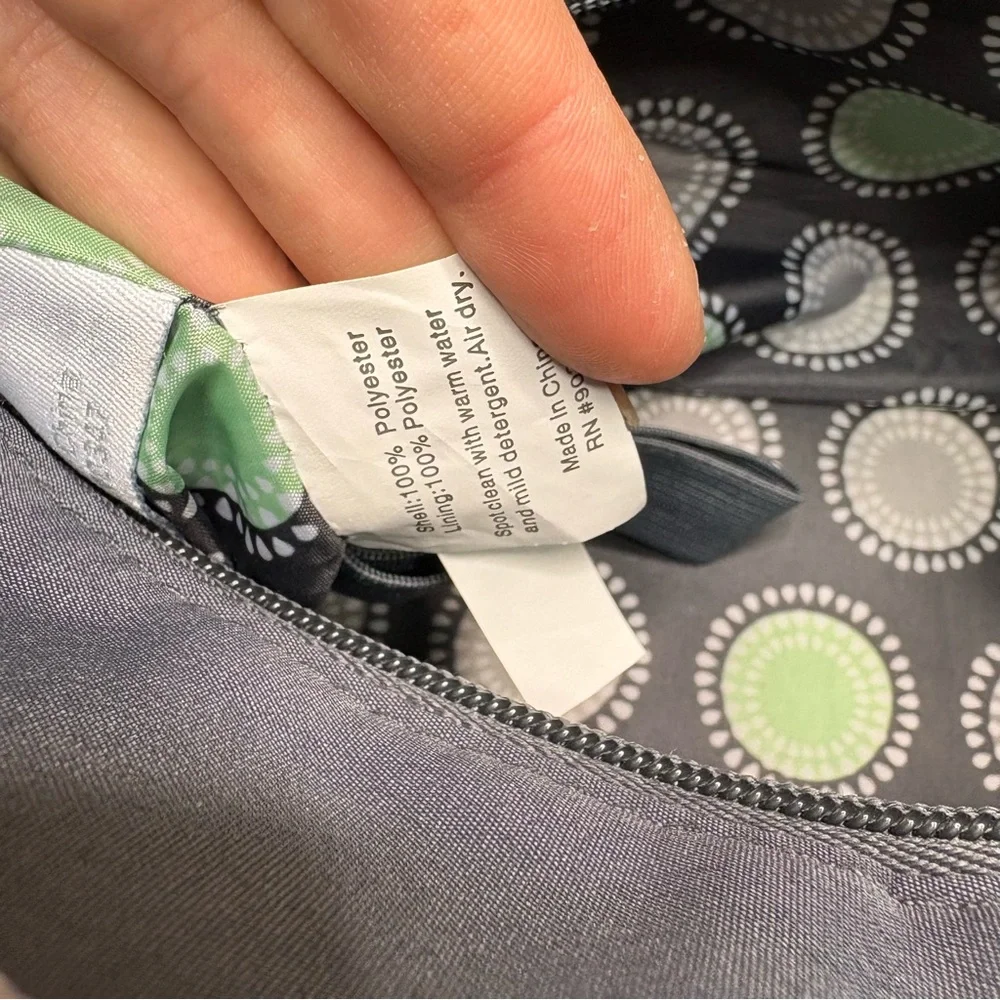 Carters Grey Shoulder Diaper Bag